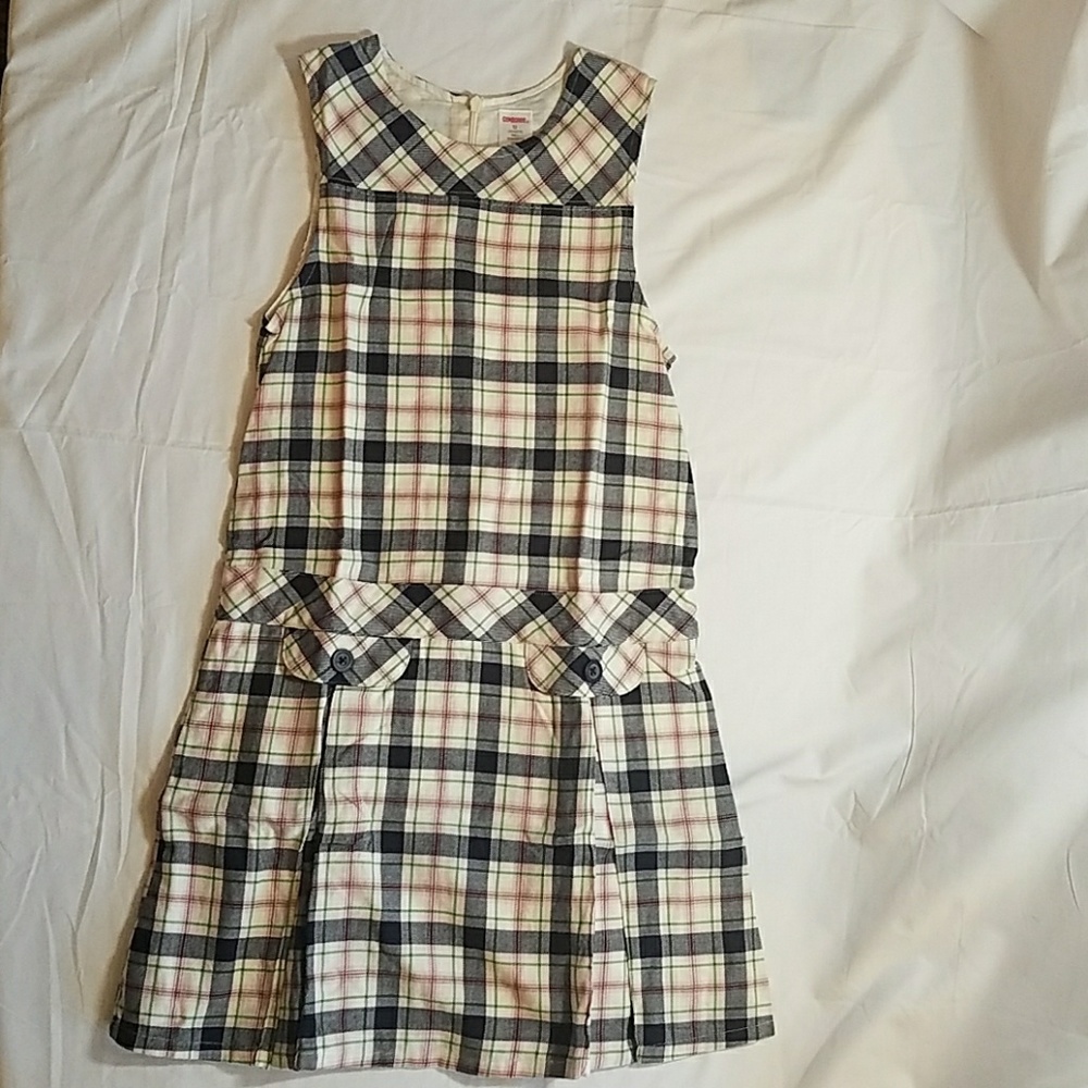 Gymboree Prep School plaid jumper, 12